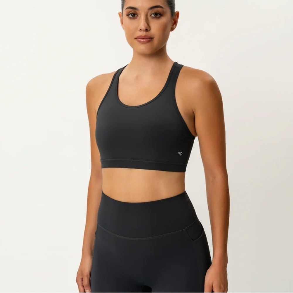 NINEPINE sports bra racerback black size M